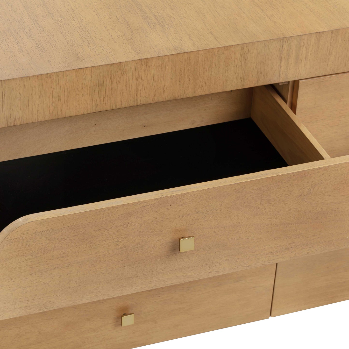 Hump 6 Drawer Natural Dresser