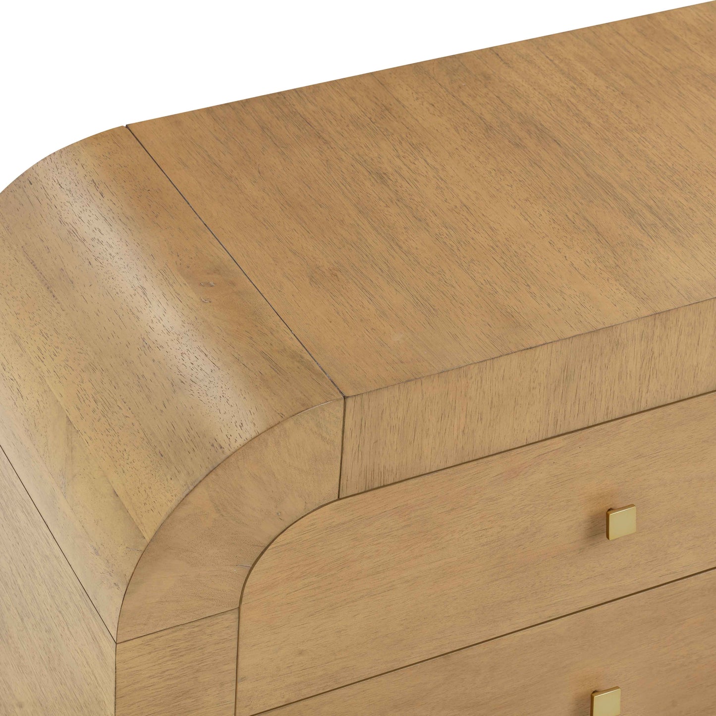 Hump 6 Drawer Natural Dresser