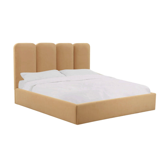 Palani Honey Queen Velvet Bed
