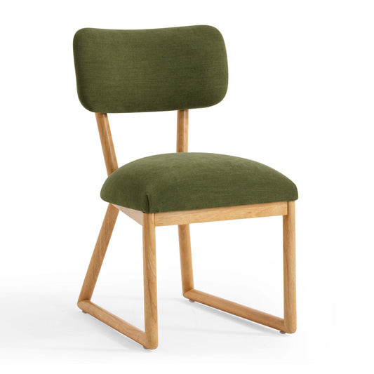 Bobbie Green Performance Upcycled Fabric Dining Chair