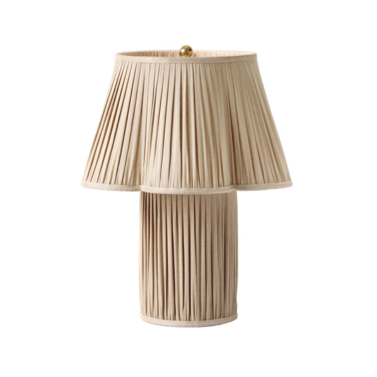 Corrine Beige Linen Table Lamp