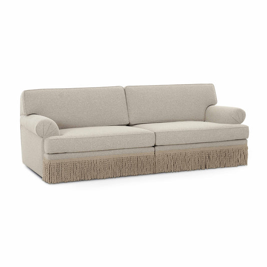 Yvette Warm Gray Boucle Sofa