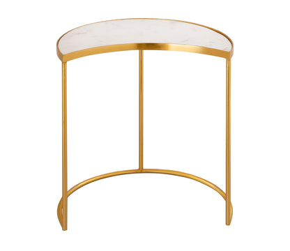 Gilded Crescent Nesting Table Set