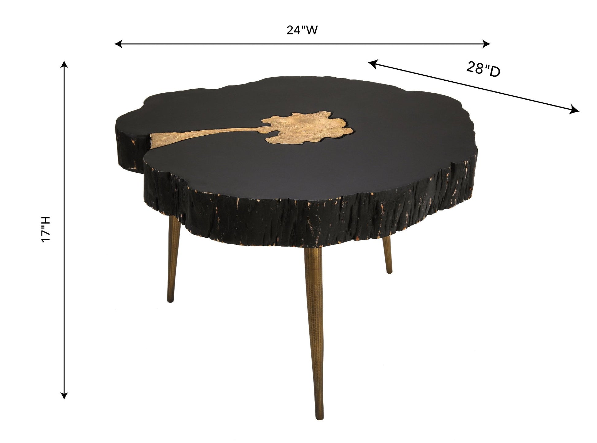 Dimensions of Dusk and Dawn Coffee Table