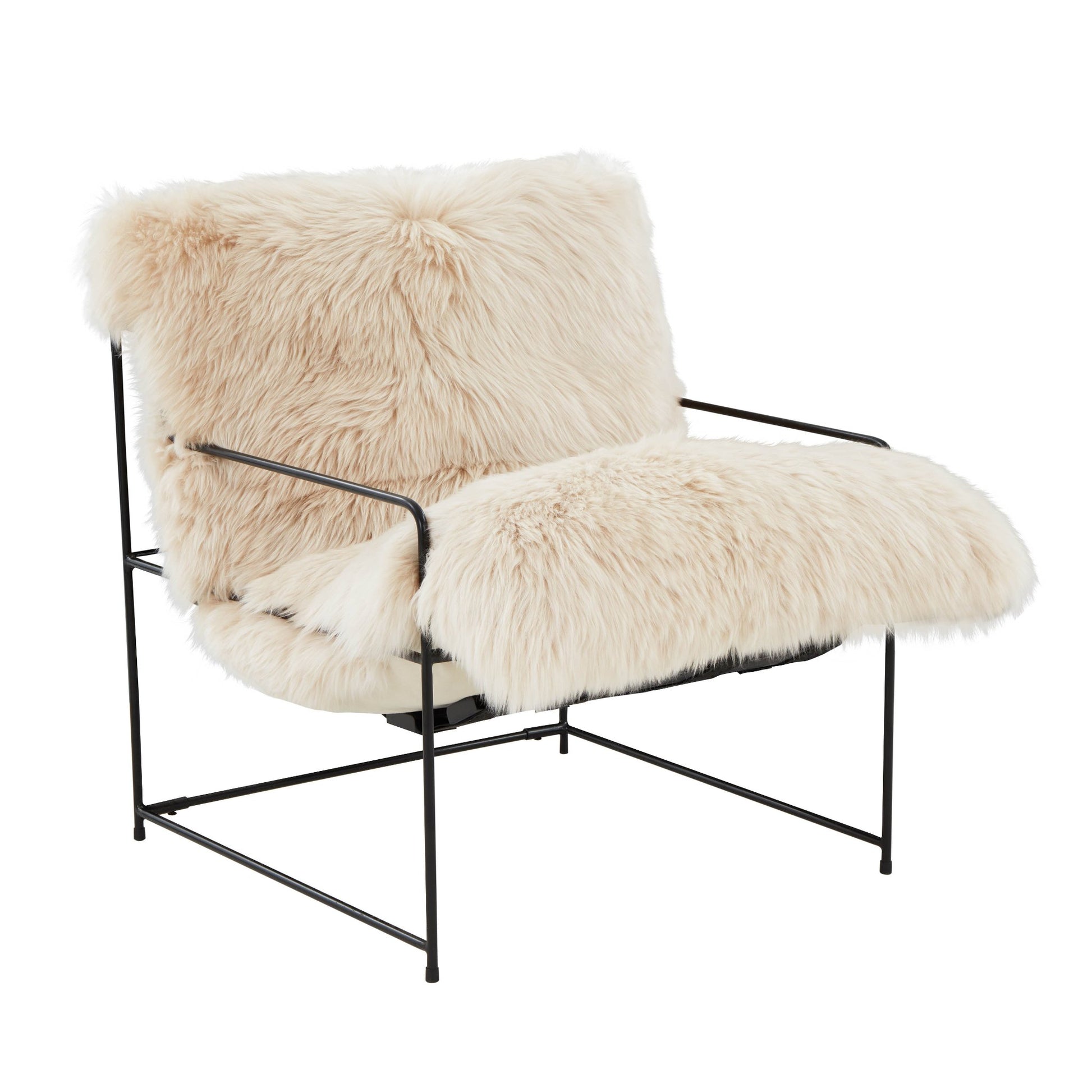 The Hygge Sheepskin Lounge Chair Full View