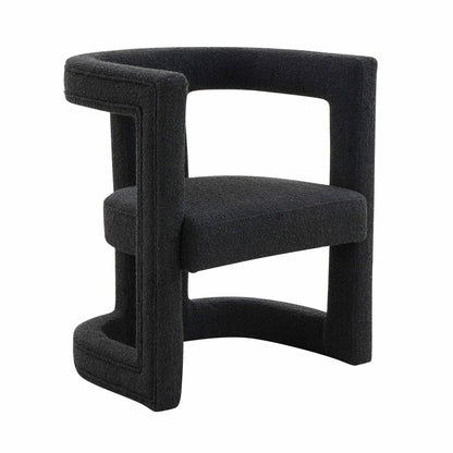The Op Art Occasional Chair Black Full View