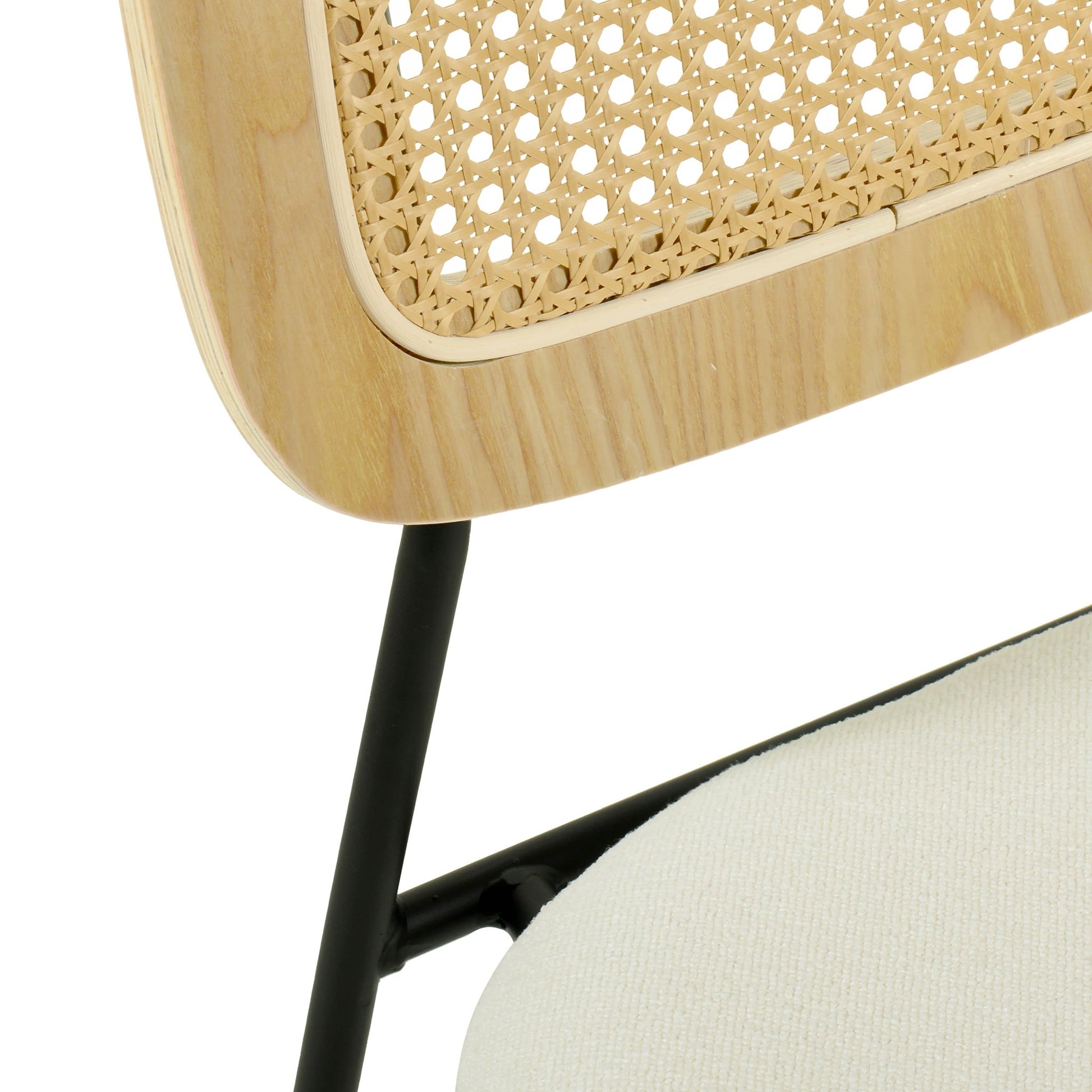 Verana Rattan Counter Stool Back Detail