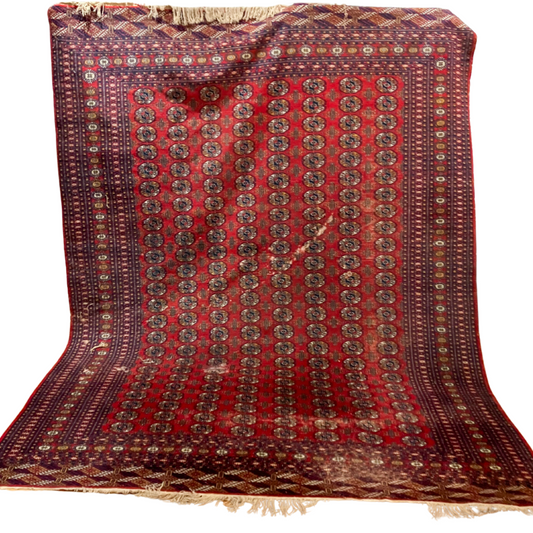 Vintage Bokhara Area Rug | 12'8" x 9'2"