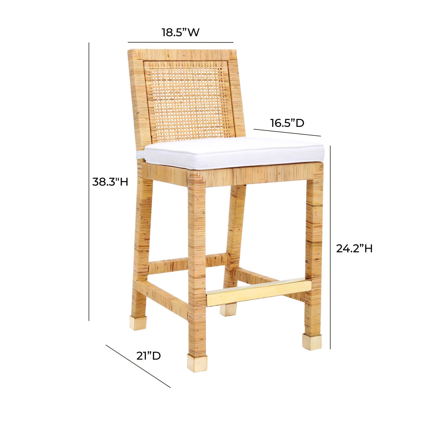 Solana Rattan Bar & Counter Stool