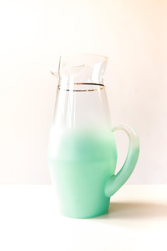 Blendo West Virginia Pitcher in Pastel Turquoise Ombre