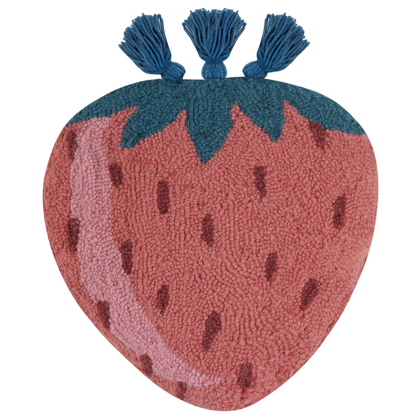 Strawberry w/Tassels Shaped Hook Pillow