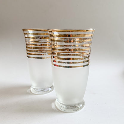 Pair of Gold Striped Cloud Glasses