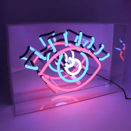 'EYE' Acrylic Box Neon Light